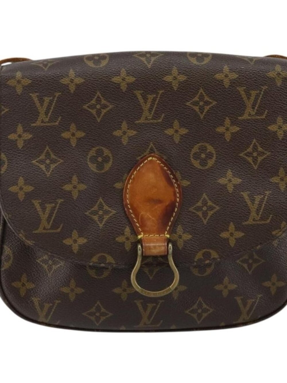 Authentic LOUIS VUITTON Monogram Saint Cloud GM Shoulder Bag M51242 LV - Picture 5 of 16